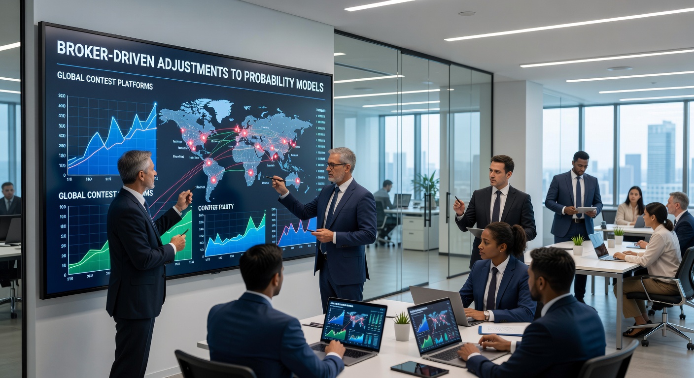 Global contest platform dashboards displaying adjusted probability metrics